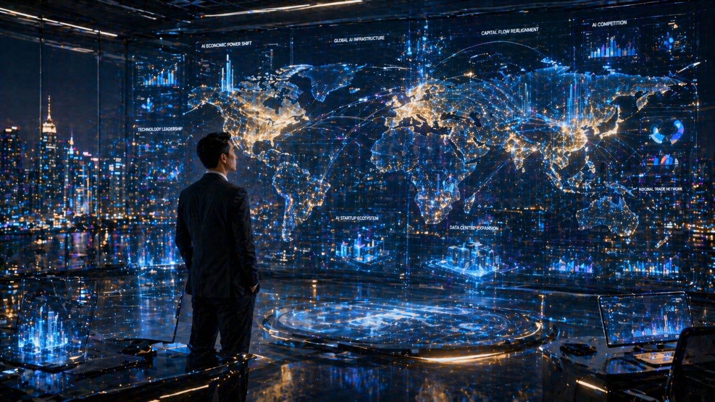 AI đang tái định hình quyền lực kinh tế toàn cầu. Khám phá cách trí tuệ nhân tạo ảnh hưởng đến quốc gia, doanh nghiệp và trật tự cạnh tranh kinh tế thế giới.