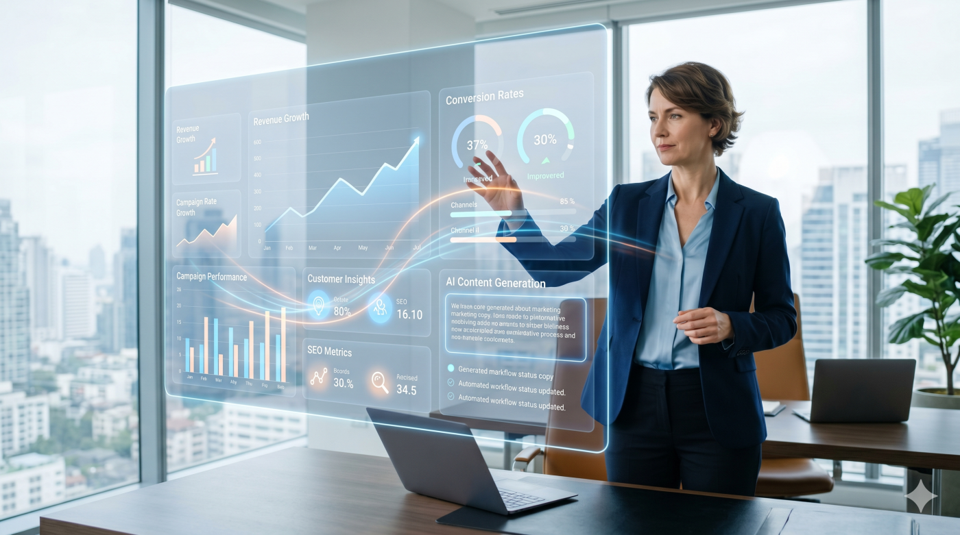 Khóa học Generative AI thực chiến dành cho CEO giúp tối ưu marketing, tăng trưởng doanh thu và tự động hóa vận hành cùng Đào tạo trí tuệ nhân tạo.