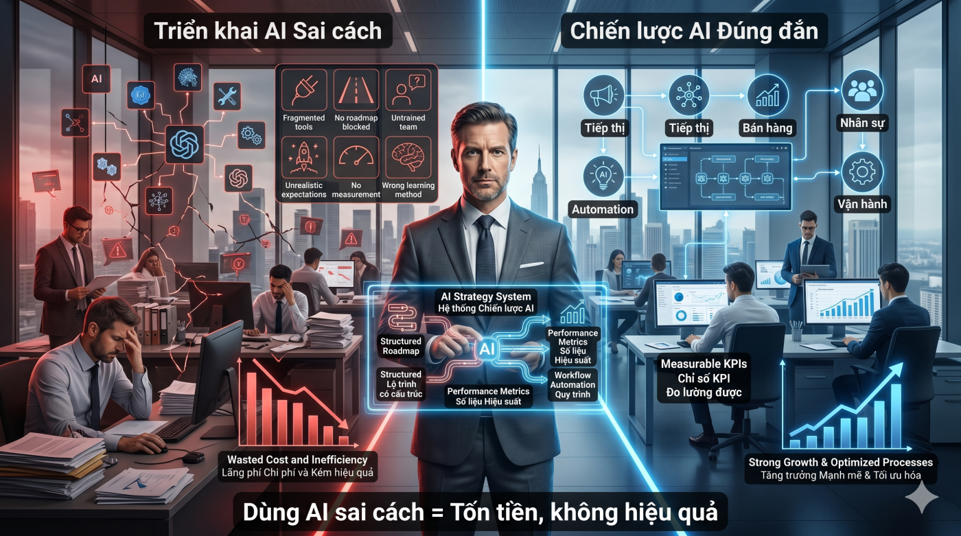 Những sai lầm khi ứng dụng Generative AI khiến doanh nghiệp thất bại. Tìm hiểu cách CEO triển khai AI đúng cách để tối ưu hiệu quả.