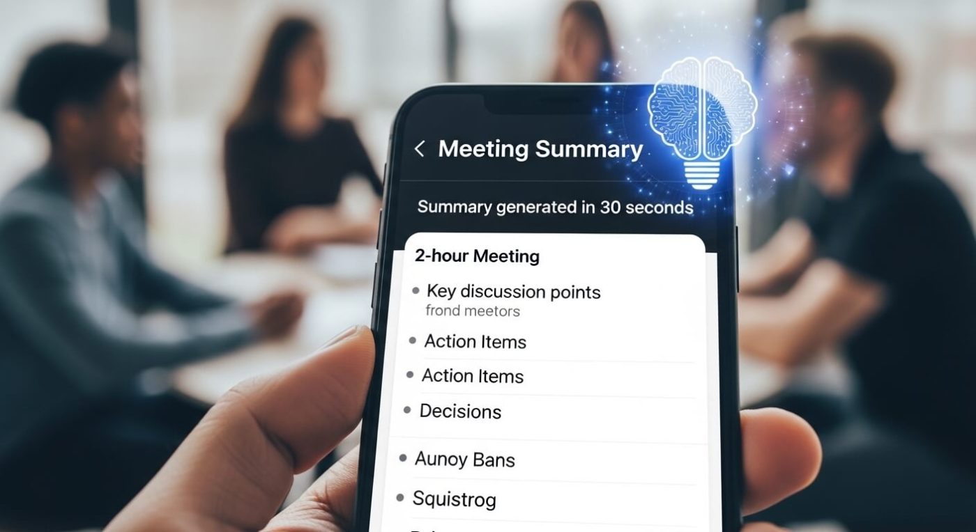 Thủ thuật dùng AI tóm tắt biên bản họp dài 2 tiếng trong 30 giây