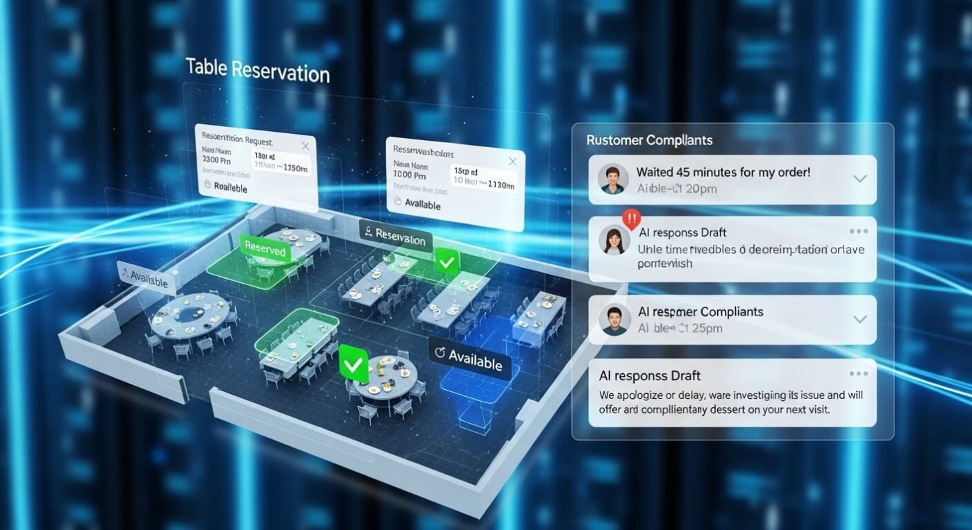 Tự động hóa quy trình đặt bàn và phản hồi khiếu nại bằng AI