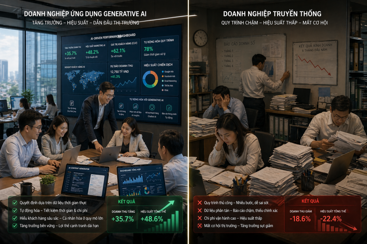 Generative AI đang tạo ra cuộc cách mạng toàn cầu. Doanh nghiệp và CEO cần thay đổi gì để thích nghi và tận dụng cơ hội tăng trưởng?