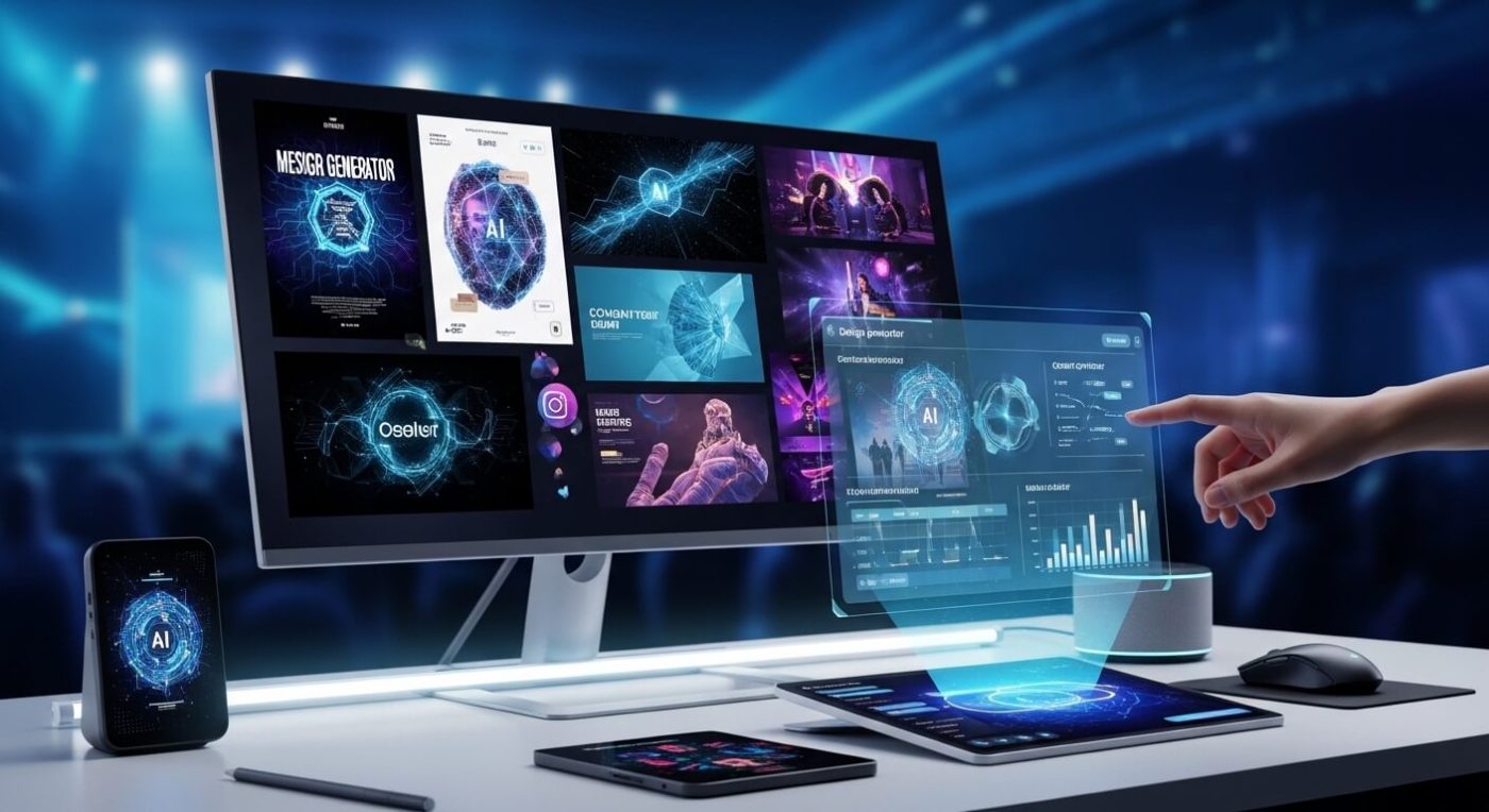 dùng AI để thiết kế toàn bộ ấn phẩm truyền thông