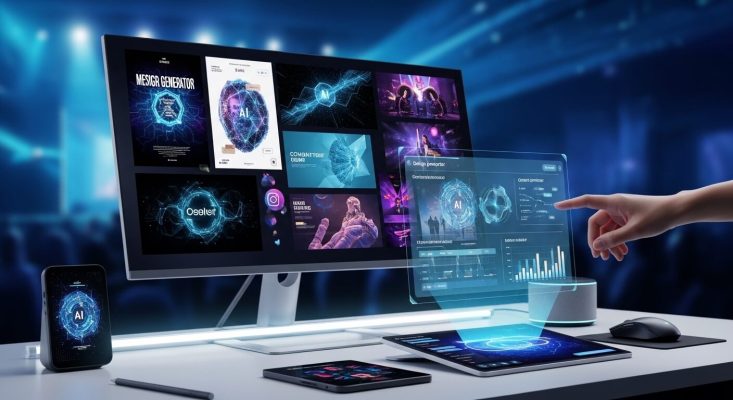 dùng AI để thiết kế toàn bộ ấn phẩm truyền thông