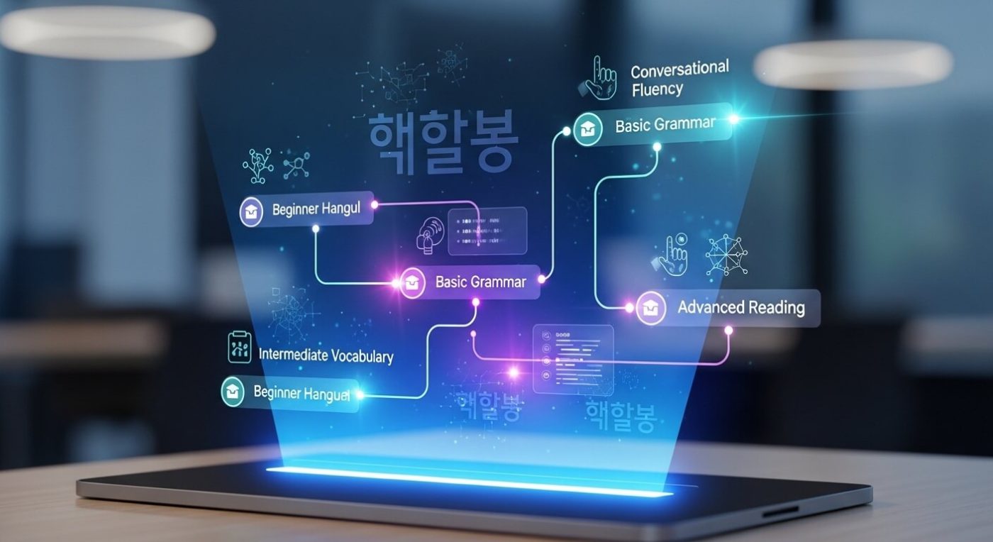 dùng AI để xây dựng lộ trình tự học Tiếng Hàn cấp tốc