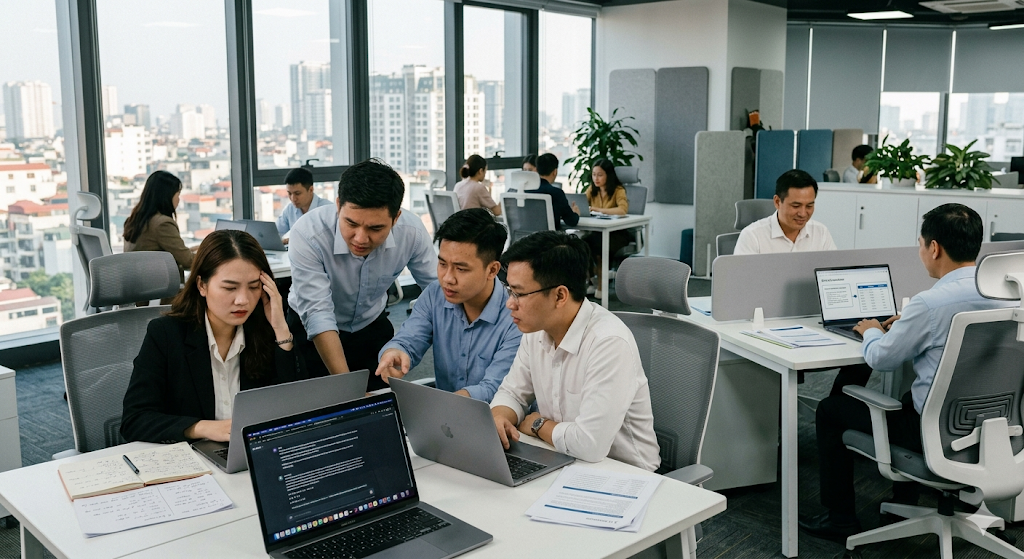 Nhiều doanh nghiệp đã bắt đầu cho nhân sự học AI. Tuy nhiên, sau đào tạo, phần lớn vẫn không áp dụng được vào công việc thực tế. Đây là một vấn đề phổ biến khiến việc đầu tư vào AI trở nên lãng phí.