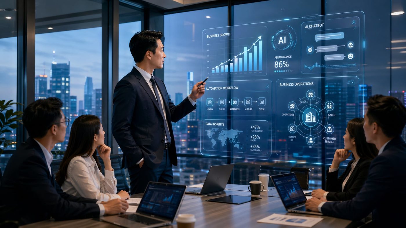 Khám phá vì sao Generative AI đang trở thành năng lực bắt buộc của CEO hiện đại. Tìm hiểu cách lãnh đạo doanh nghiệp ứng dụng AI chiến lược để tăng trưởng, tối ưu vận hành và nâng cao lợi thế cạnh tranh.