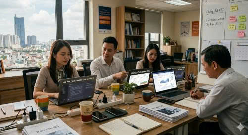 Khóa học Generative AI thực chiến giúp CEO và doanh nghiệp tối ưu vận hành, tăng hiệu suất và làm chủ công nghệ cùng Đào tạo trí tuệ nhân tạo.