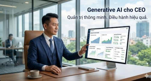 Khóa học Generative AI cho CEO giúp tối ưu quản trị, nâng cao hiệu quả điều hành và tăng trưởng bền vững cùng Đào tạo trí tuệ nhân tạo.Mở bài