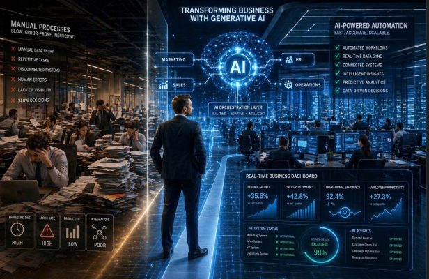 Khóa học Generative AI giúp doanh nghiệp xây dựng hệ thống vận hành tự động, tối ưu chi phí và tăng hiệu suất. Dành cho CEO, giám đốc và doanh nghiệp.