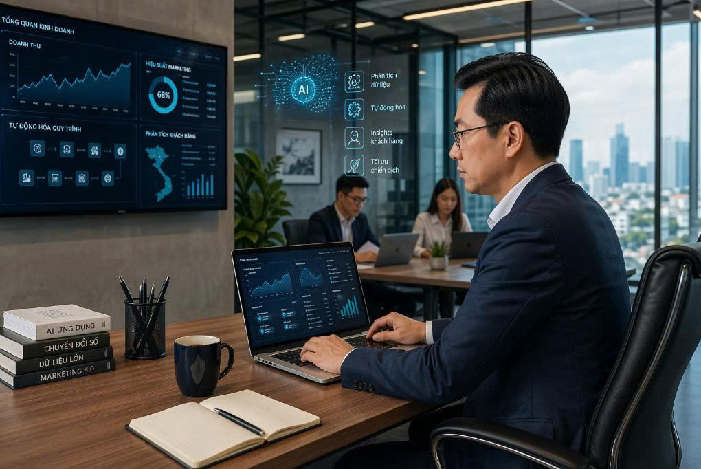 Khóa học Generative AI cho CEO giúp lãnh đạo hiểu và ứng dụng AI vào quản trị, marketing, vận hành. Giải pháp đào tạo thực chiến dành cho doanh nghiệp tại Đào tạo trí tuệ nhân tạo.