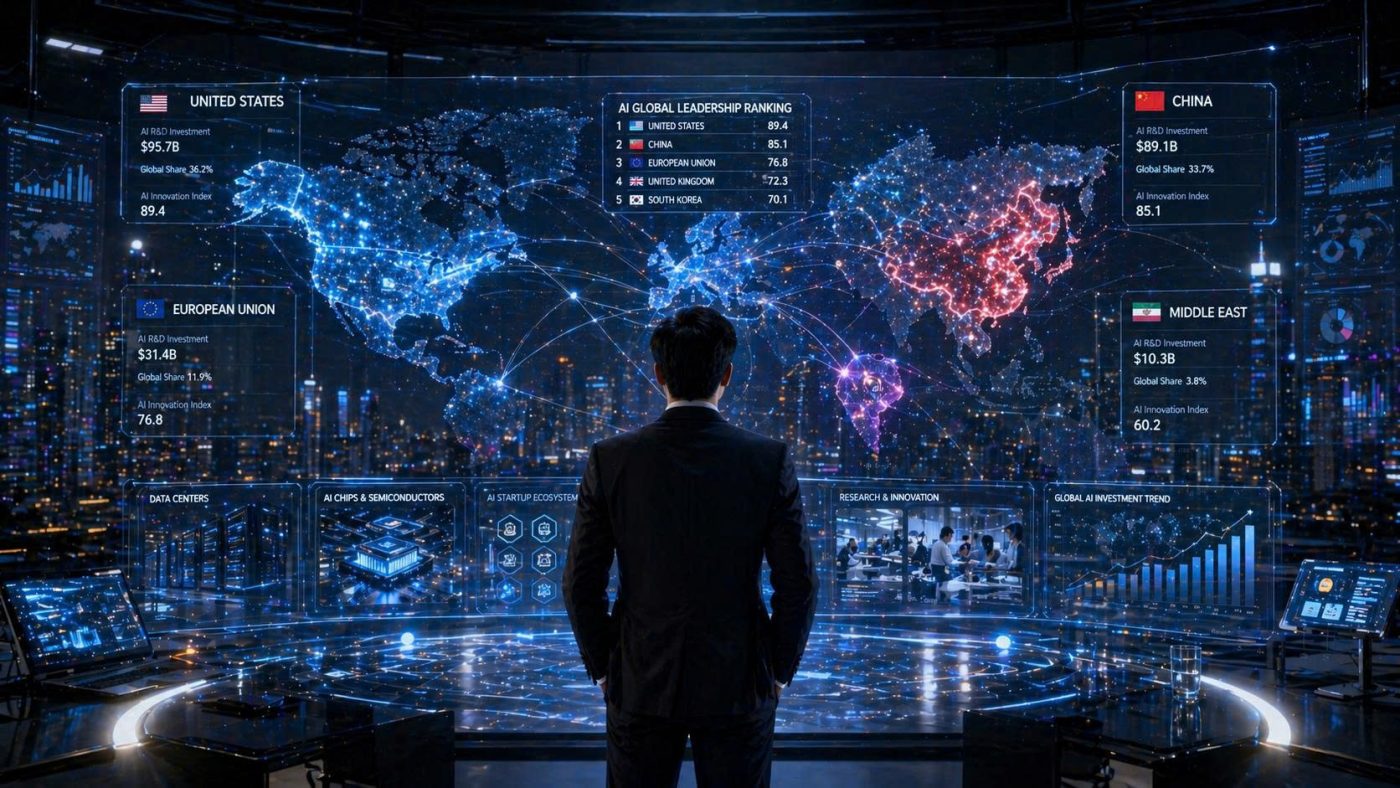 Khám phá quốc gia nào đang dẫn đầu cuộc đua AI toàn cầu và cách trí tuệ nhân tạo trở thành yếu tố quyết định vị thế công nghệ, kinh tế trong tương lai.