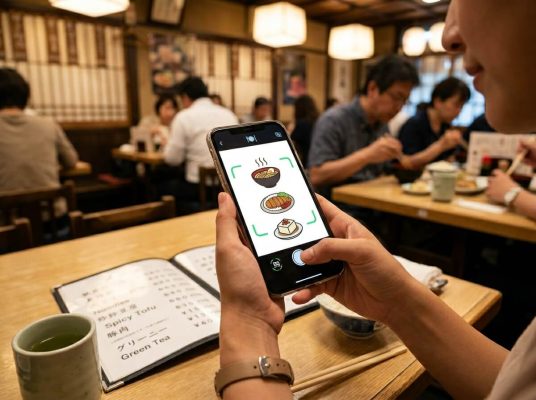 Ứng dụng AI dịch menu nhà hàng nước ngoài