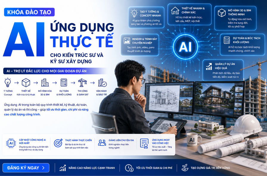 AI kiến trúc, AI xây dựng, ứng dụng AI trong thiết kế