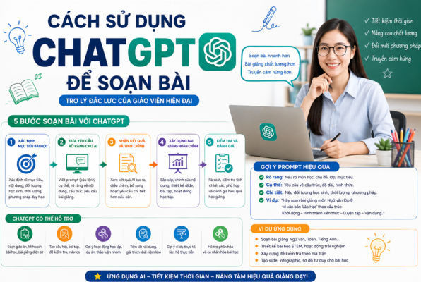 AI cho giáo viên, ứng dụng AI trong giáo dục, đào tạo Chat GPT, chuyển đổi số giáo dục, khóa học AI thực chiến