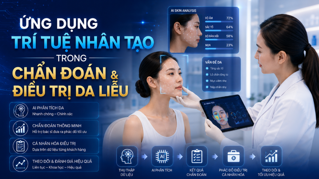 AI da liễu, trí tuệ nhân tạo y tế, AI trong thẩm mỹ