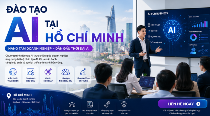 khóa học AI TP.HCM, đào tạo AI thực chiến, ứng dụng AI doanh nghiệp