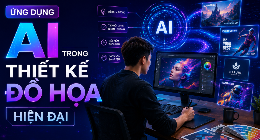 AI thiết kế đồ họa, thiết kế bằng AI, AI sáng tạo hình ảnh