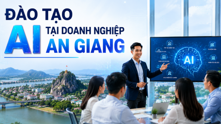 AI doanh nghiệp An Giang, đào tạo AI thực chiến, khóa học AI doanh nghiệp