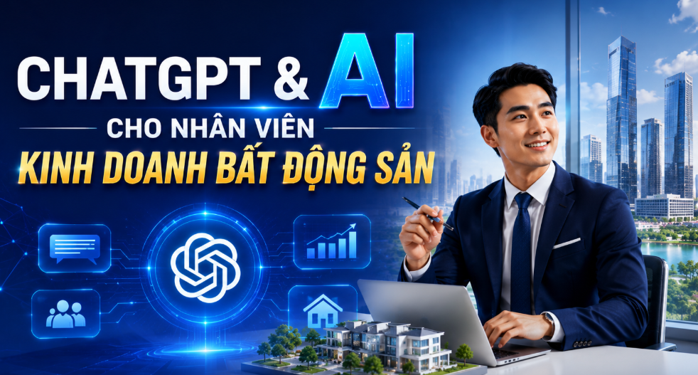 AI cho sales bất động sản, ChatGPT bất động sản, AI môi giới nhà đất