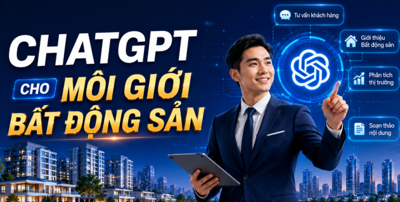 ChatGPT bất động sản, AI cho môi giới nhà đất, AI sales bất động sản