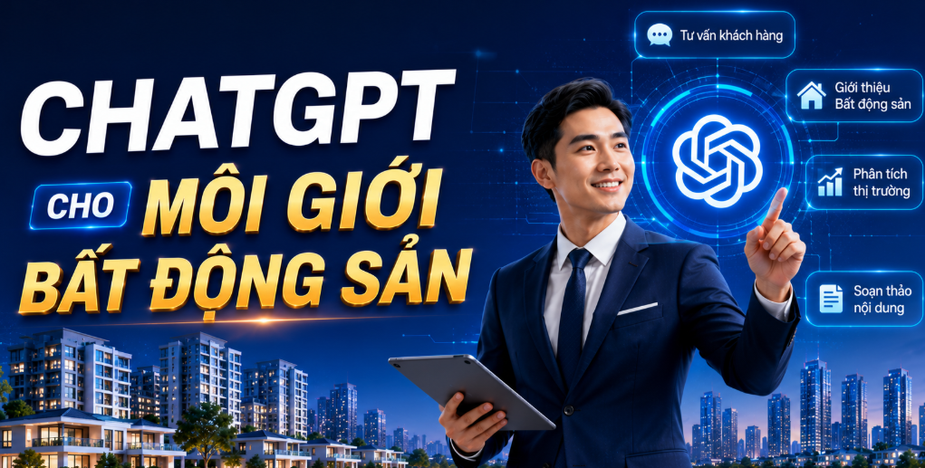 ChatGPT bất động sản, AI cho môi giới nhà đất, AI sales bất động sản
