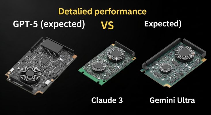 So sánh chi tiết hiệu suất giữa GPT-5 (dự kiến), Claude 3 và Gemini Ultra.