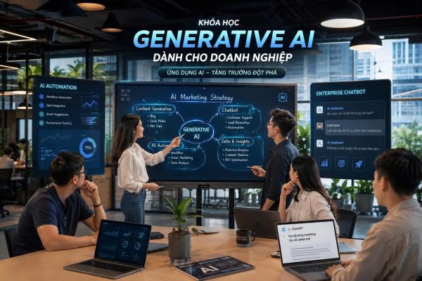 Tìm hiểu cách doanh nghiệp bắt đầu học AI hiệu quả thông qua các khóa học Generative AI thực chiến dành cho CEO, Giám đốc và đội ngũ quản lý.