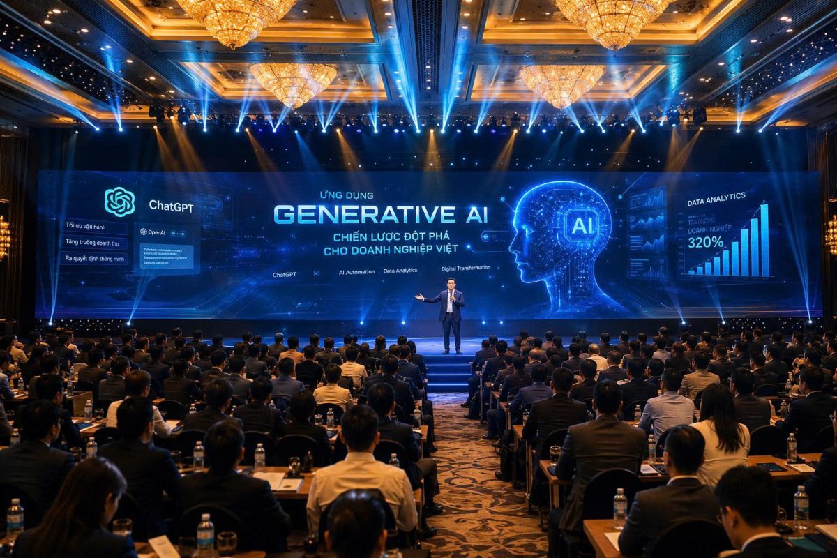 Tìm hiểu cách doanh nghiệp bắt đầu học AI hiệu quả thông qua các khóa học Generative AI thực chiến dành cho CEO, Giám đốc và đội ngũ quản lý.