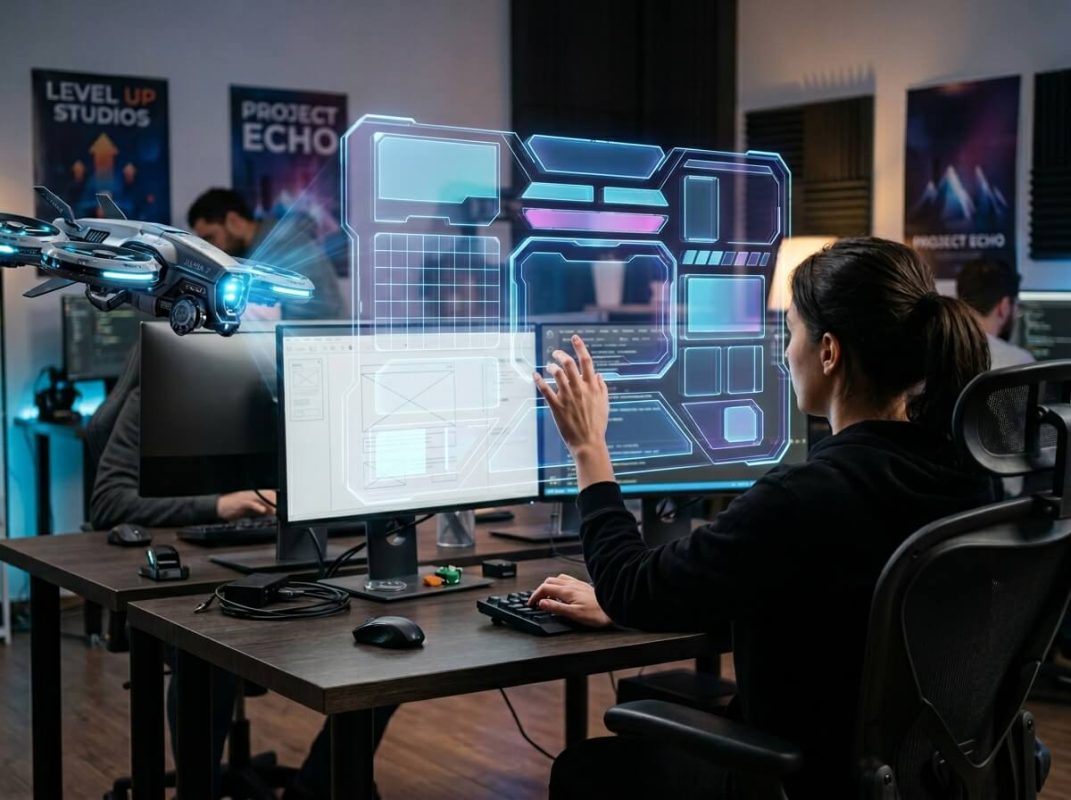 Dùng AI Thiết Kế Giao Diện Cho Studio Game