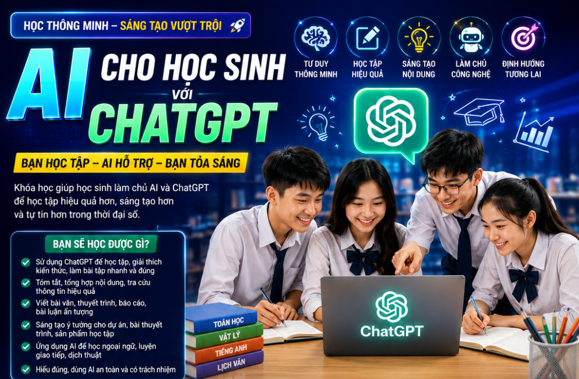 AI CHO HỌC SINH VỚI CHATGPT