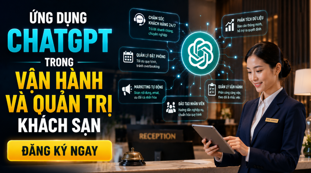ỨNG DỤNG CHATGPT TRONG VẬN HÀNH VÀ QUẢN TRỊ KHÁCH SẠN