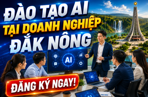 AI Đắk Nông, đào tạo AI doanh nghiệp, ChatGPT doanh nghiệp, chuyển đổi số địa phương, ứng dụng AI trong quản trị, AI cho doanh nghiệp Việt Nam, đào tạo ChatGPT thực chiến, tự động hóa doanh nghiệp