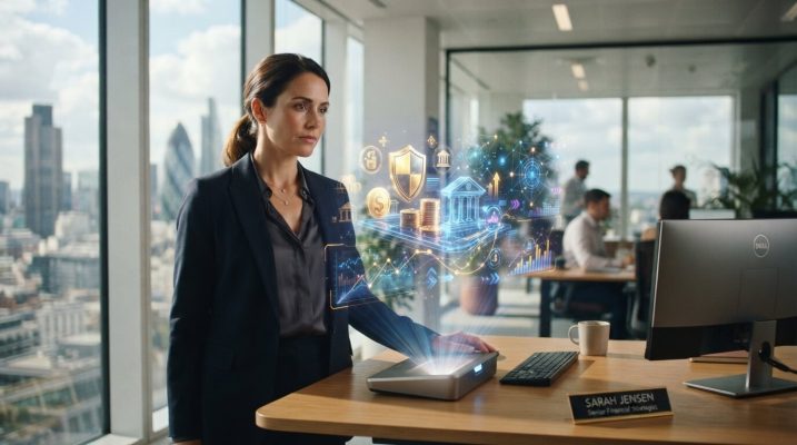 Bank employee looking holographi… 202607231302 1