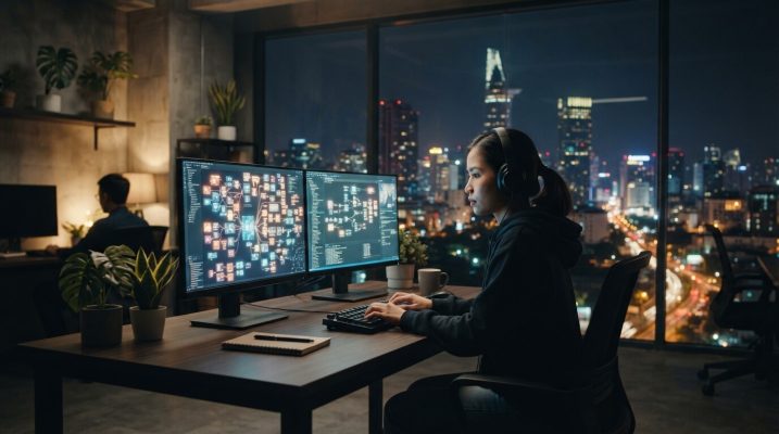 Developer working with AI prompts 202607181323 1