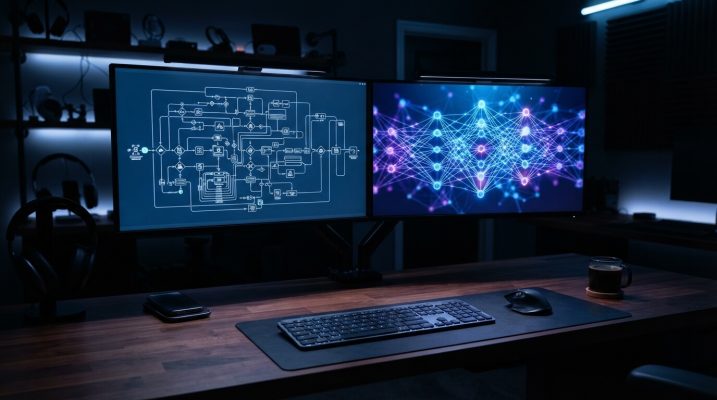 Dual monitor setup tech room 202607151439 1