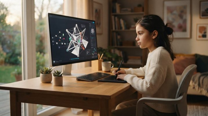 Girl designing 3D models workspace 202607101345 1