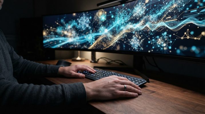 Hands near keyboard AI data 202607221045 1