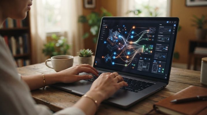 Hands typing on laptop screen 202607221031 1