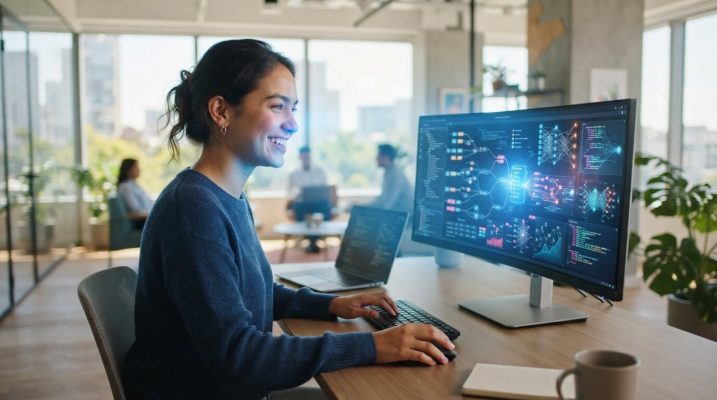 Office worker looking at monitor 202607210847 1