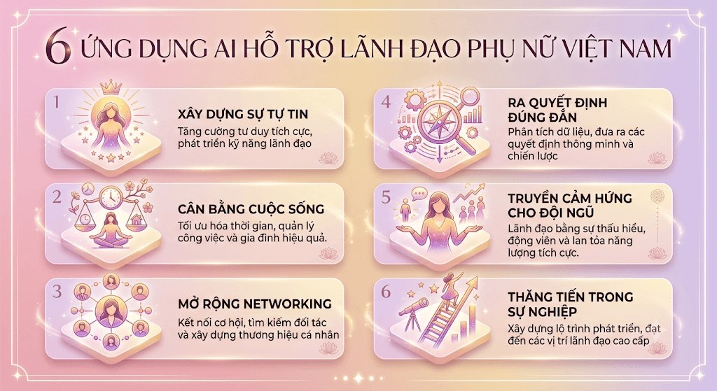 AI Đồng Hành Lãnh Đạo Phụ Nữ Việt Nam: Khai Phóng Tiềm Năng Thời Đại Số