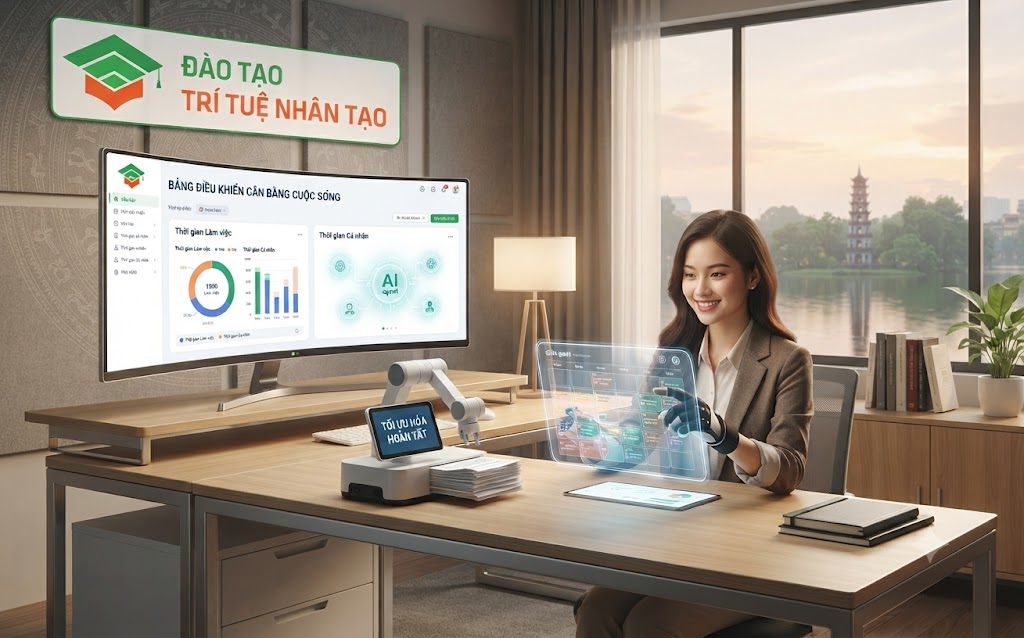 cân bằng công việc với AI