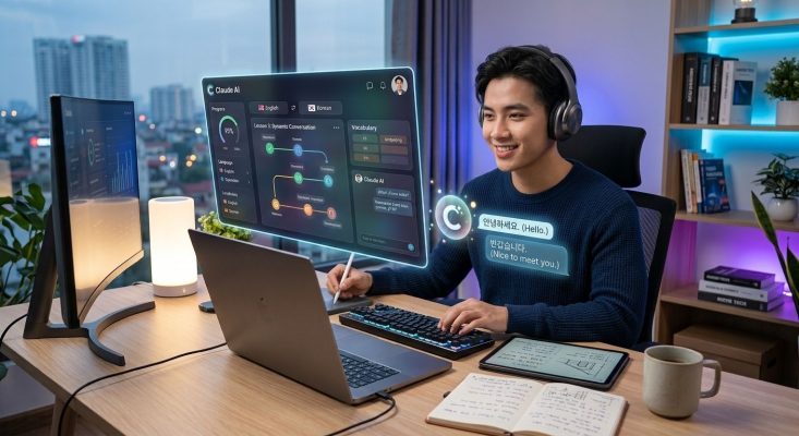 Claude ai giup ban hoc ngon ngu moi hieu qua va nhanh chong