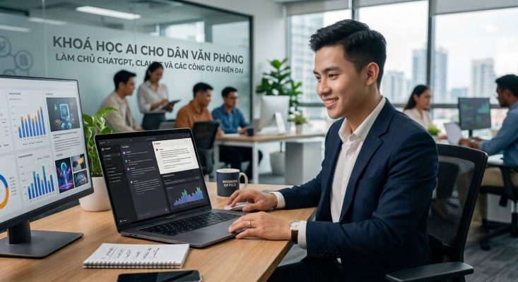 Khoa hoc ai cho dan van phong lam chu chatgpt claude va cac cong cu ai hien dai