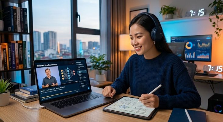 Muon hoc ai nhung khong co thoi gian khoa hoc online la giai phap