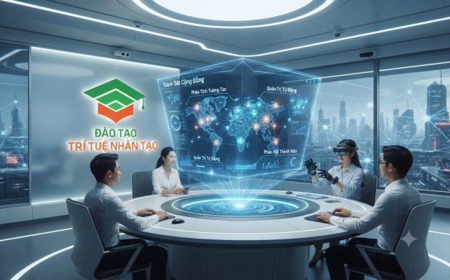 quản trị cộng đồng bằng AI