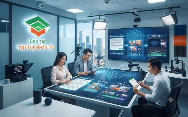 sản xuất nội dung bằng AI